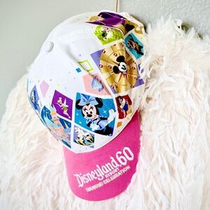 NWOT - Retired Disneyland 60th Diamond Celebration Hat - Youth, Pink